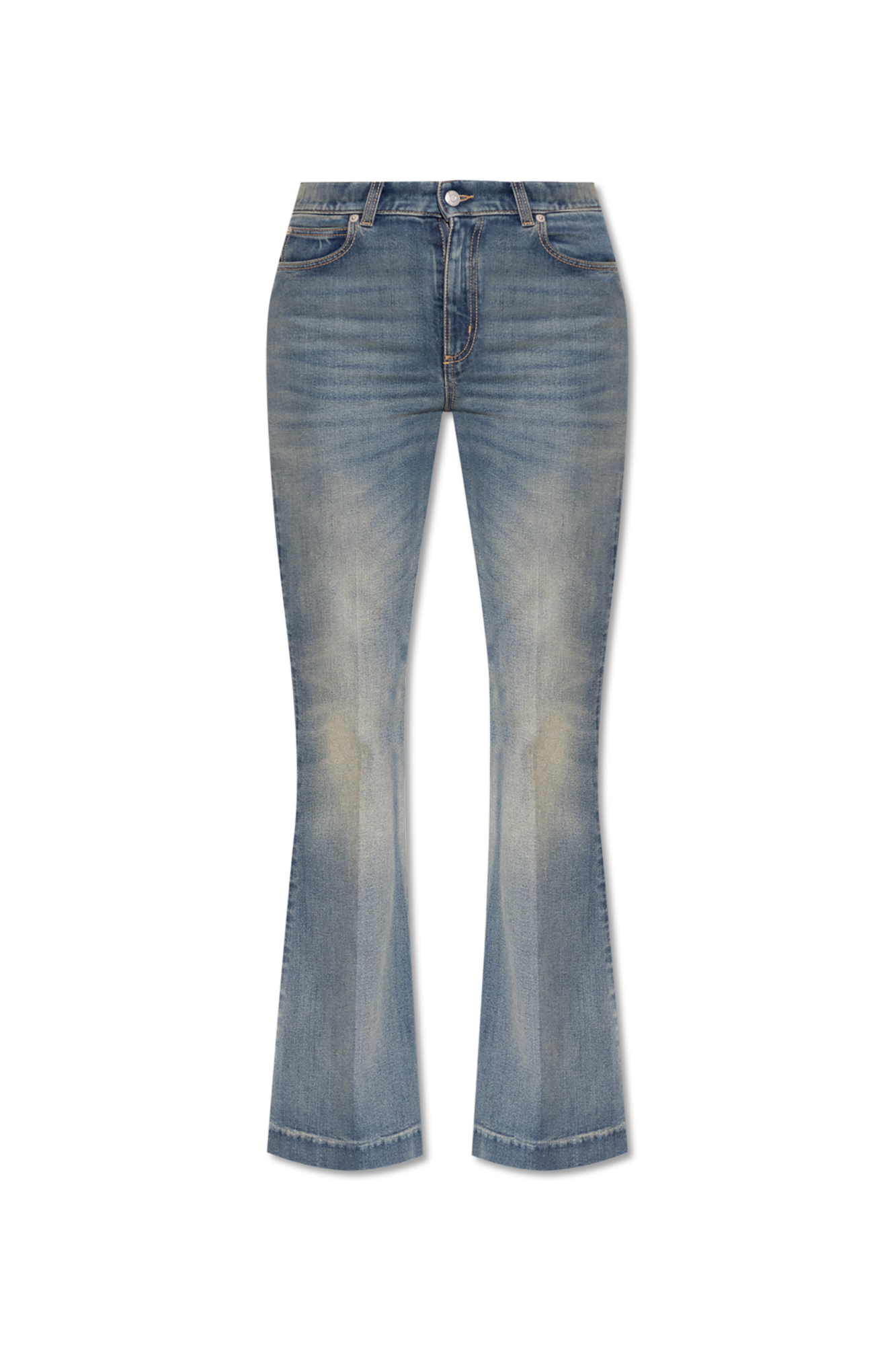 デニム・ジーパン Alexander Mcqueen Flared Leg Jeans Alexander McQueen Flared Jeans | Blue | FARFETCH CA